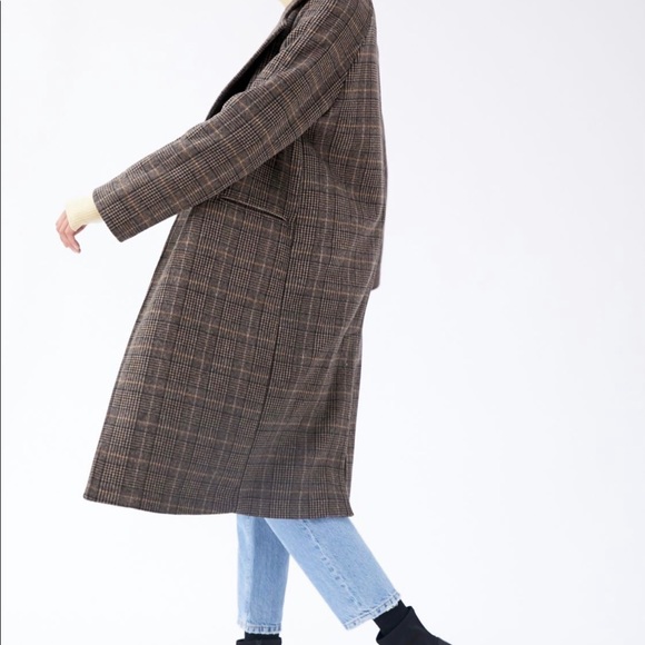 Avec les Filles plaid double face wool coat - Picture 1 of 5